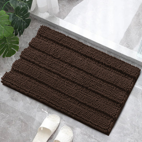 Black Bath Rugs & Mats You'll Love | Wayfair